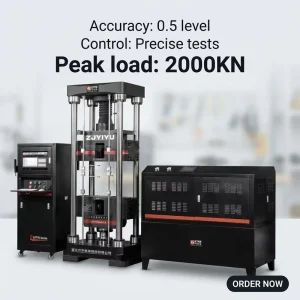 WPW-2000SS 2000kN Single-Space Servo-Hydraulic Universal Tensile Testing Machine