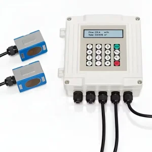 Wall Mounted Display Liquid Water RS485 Ultrasonic Flow Meter PT100 Temperature Sensors OEM Customizable 1% Accuracy
