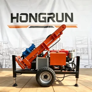 Water Drilling Machine Hydraulic 160m Drilling Rig with Pump Motor Engine Core Components CE ISO