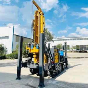 Water and Air Integrated Drilling Machine for Rock Wells