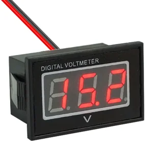 Waterproof DC 15-120V Digital Voltmeter Voltage Measurement Gauge Red LED Panel Volt Meter