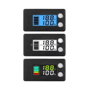 Waterproof DC 8V 100V Battery Capacity Indicator DC Voltmeter Lead Acid Lithium LiFePO4 Battery Tester With Without Temp Alarm
