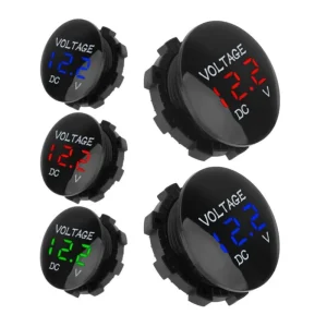 Waterproof Digital Voltage Gauge 12V DC Battery Monitor for Solar System Car Boat Marine