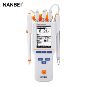 Waterproof Digital Water Multiparameter pH EC TDS Conductivity Tester Portable Handheld Laboratory Device