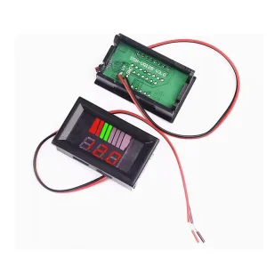 Waterproof Electric Vehicle Voltage and Electricity Meter 12V 24V 36V 48V 60V 72V 84V Universal