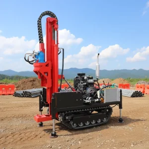 Well Drilling Direct Sales 35HP Tracked Diesel Down the Hole Drilling Rig Small Mining Drilling Rig 200m Deep DTH Drill Machine