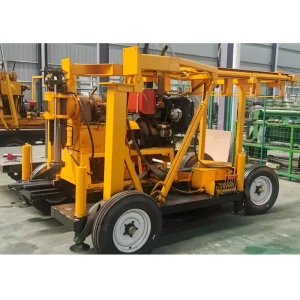 Wheel Traction Hydraulic Drilling Machine 200m Large Civil Deepwater Well Drilling Rig
