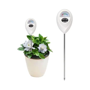 White Digital Soil Moisture Meter for House & Garden Plants Indoor/Outdoor Use 1 Year Warranty