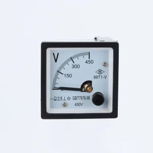 White High precision Voltmeter 99T1 450V Pointer Voltmeter Multifunctional Panel Instrument