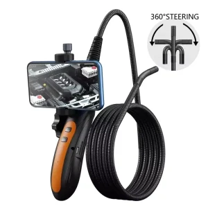 Wi Fi 1080P Articulating Industrial Video Borescope Endoscope Inspection Camera with 8mm Dual Camera F180
