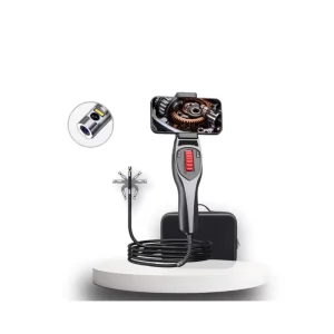 Wi Fi 2 Dual Camera Way Rotation Articulating Industrial Video Borescope Endoscope Camera with 6.5mm Camera 1 Meter Snake Tube