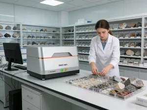 Wide Application High Accuracy Benchtop XRF Spectrometer EDX-V61 SDD Detector 50kv 4096 MCA Vacuum Pump Mineral