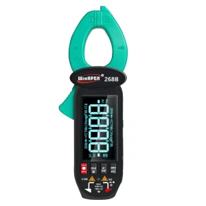 WinAPEX 268B Clamp Meters True RMS 3 Digits 6000 Counts LCD Screen Display Rechargeable Lithium Battery Low Current Clamp Meter
