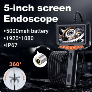 Wireless Endoscope Camera 5 Inch IPS Display 1080P HD WIFI For Real Time Pipe And Auto Inspection