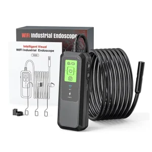 Wireless Industrial Endoscope 1440P HD WiFi Borescope IP67 Waterproof Endoscope Camera 8mm for Android iOS Smartphone for Car