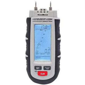 Wood Moisture Meter & Humidity Tester Stainless Steel DT-125H Hand Tool with 8CM Measurement Depth and 1 Year Warranty