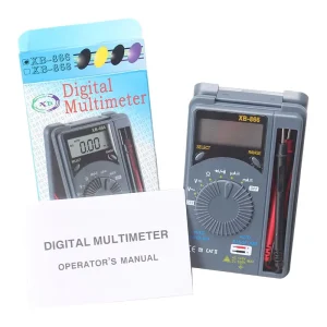 XB866 Mini Auto Range LCD Voltmeter Tester Tool AC DC Pocket Digital Multimeter Capacimetro Rlc Meter Test