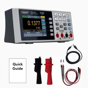 XDM1041 XDM1241 Bench Digital Multimeter 55000 Counts True RMS 3.5″ LCD Current Voltmeter Temperature