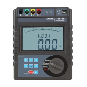 XHDJ705 Digital Earth Meter Ground Resistance Tester with LCD Display 9V Battery Measuring Earth Resistance