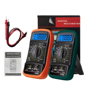 XL830L Handheld Digital Multimeter LCD Backlight Portable AC/DC Ammeter Voltmeter Ohm Voltage Tester
