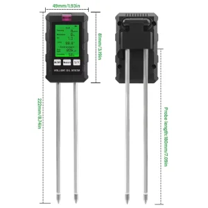 XMT 6 in 1 Intelligent Soil Testers Soil Fertility Moisture pH Temp Sunlight Humidity Seneor Agriculture Garden