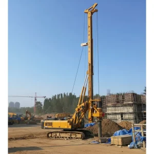 XR240E 70m Heavy Duty Hydraulic Piling Machine Rotary Drilling Rig Bearing Easy Maintenance PLC Controlled 1 Year
