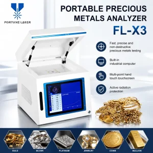 XRF Gold Tester with Radiation Protection Multi-Element Analyzer for Au Ag Pt Pd Ir Cd Jewelry Testing