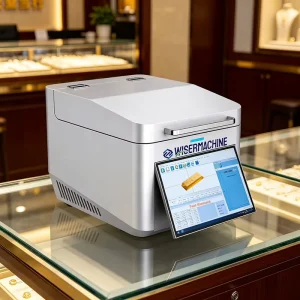 XRF Precious Metal Purity Analyzer with 0.0005 Accuracy X ray Spectrometer Meets National Safety Standards for Jewelry Stores
