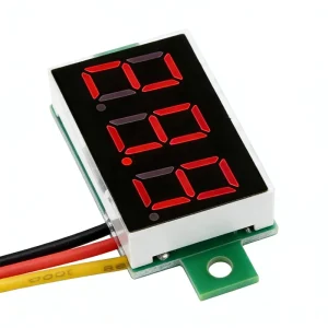 XW226 0.36 Inch Mini Digital Voltmeter 0-100V DC Voltage Meters LED Panel Electric Voltage Tester Gauge Three Wires for Car