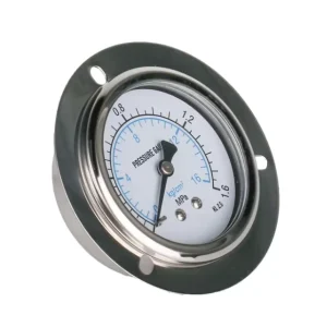 Y60-BFZT Stainless Steel Axial Pressure Gauge With Flange Edge