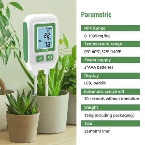 YG 09 4 in 1 High Accuracy Digital Soil Tester NPK Meter Nitrogen Phosphorus Soil Nutrient Analyzer for Garden Plants