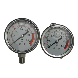 YN100 Digital Stainless Steel Seismic Oil Water Pressure Gauge 0.1C Accuracy -40-70C Temperature Range 0-100BAR CE ROHS