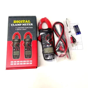 YT200 Current Clamp AC DC 600V 200A Ohm Hz Temperature Digital Clamp Meter Multimeter Pinza Amperimetrica Current Clamp Meter Dual
