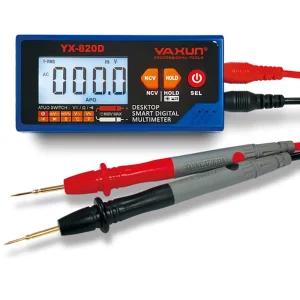 YX820D Desktop Digital Multimeter with Built-in Lithium Battery and NCV Detection for Mobile Phone and Laptop Repair