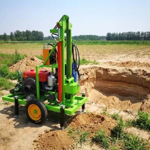 ZHIZUAN 150m Diesel Engine Portable Water Well Drilling Rig Mini Hydraulic Wheeled Rig Easy to Operate for Africa Southeast Asia