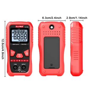 ZL123B Autorange Digital Multimeter, 4000 Counts, True RMS, Data Hold, 600V