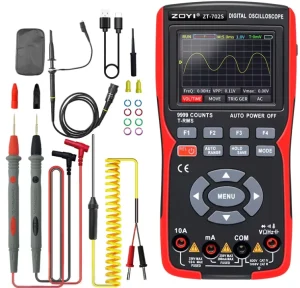 ZOYI ZT-702S Portable 2In1 Digital Oscilloscope Multimeter Real-time Sampling Rate 48MSa/s True RMS 1000V Professional Tester