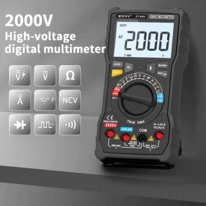 ZOYI ZT M2H Intelligent Anti Burn Digital Multimeter High Accuracy AC DC Current 2000V Mine Specific Capacitance 1 Year Warranty