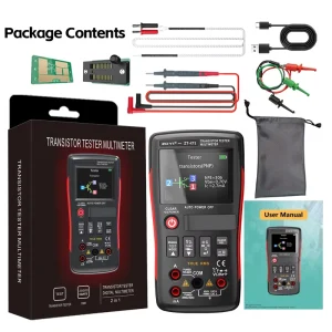 ZOYI ZT-XT1 2 in 1 LCR Digital Multimeter Transistor Tester 0-1000V Voltage Resistance Diode Continuity Test Meter 0.5% 5 Digit