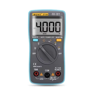 ZT 100 Ammeter Voltmeter Capacitance Resistance Meter 4000 Count High precision 1000V 10A Industrial Household Use