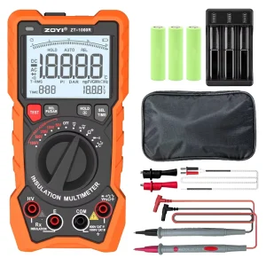 ZT 1000R Insulation Tester 2 in 1 Digital Multimeter with Measurement 1000V 20 Gigaohms