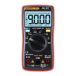 ZT-111 Ammeter Voltmeter Capacitance Resistance Meter Thermometer 9999 Counting High-precision Vi-meter 4-Digit Display Low
