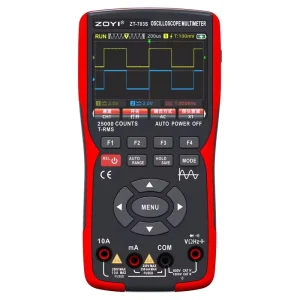 ZT703S 3-in-1 Digital Multimeter Handheld Oscilloscope 50MHz Bandwidth 280MS Dual Channel Storage 3.5-Inch Display