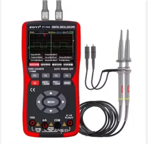 ZT703S HandHeld Portable Tester 3-in-1 Digital Multimeter Dual Ceramic Fuses 50MHz Color LCD Measuring Instrument