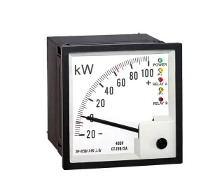 kw Meter with Alarm Output Moving Coil Analog Panel KW Meter 100KW Power Meter